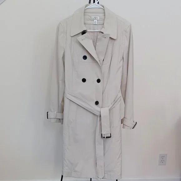 Ann Taylor LOFT Trench Coat with lining shell - Picture 2 of 10